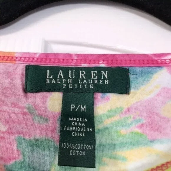 Ralph Lauren Pink and Green Short Sleeve Tee - Picture 5 of 7